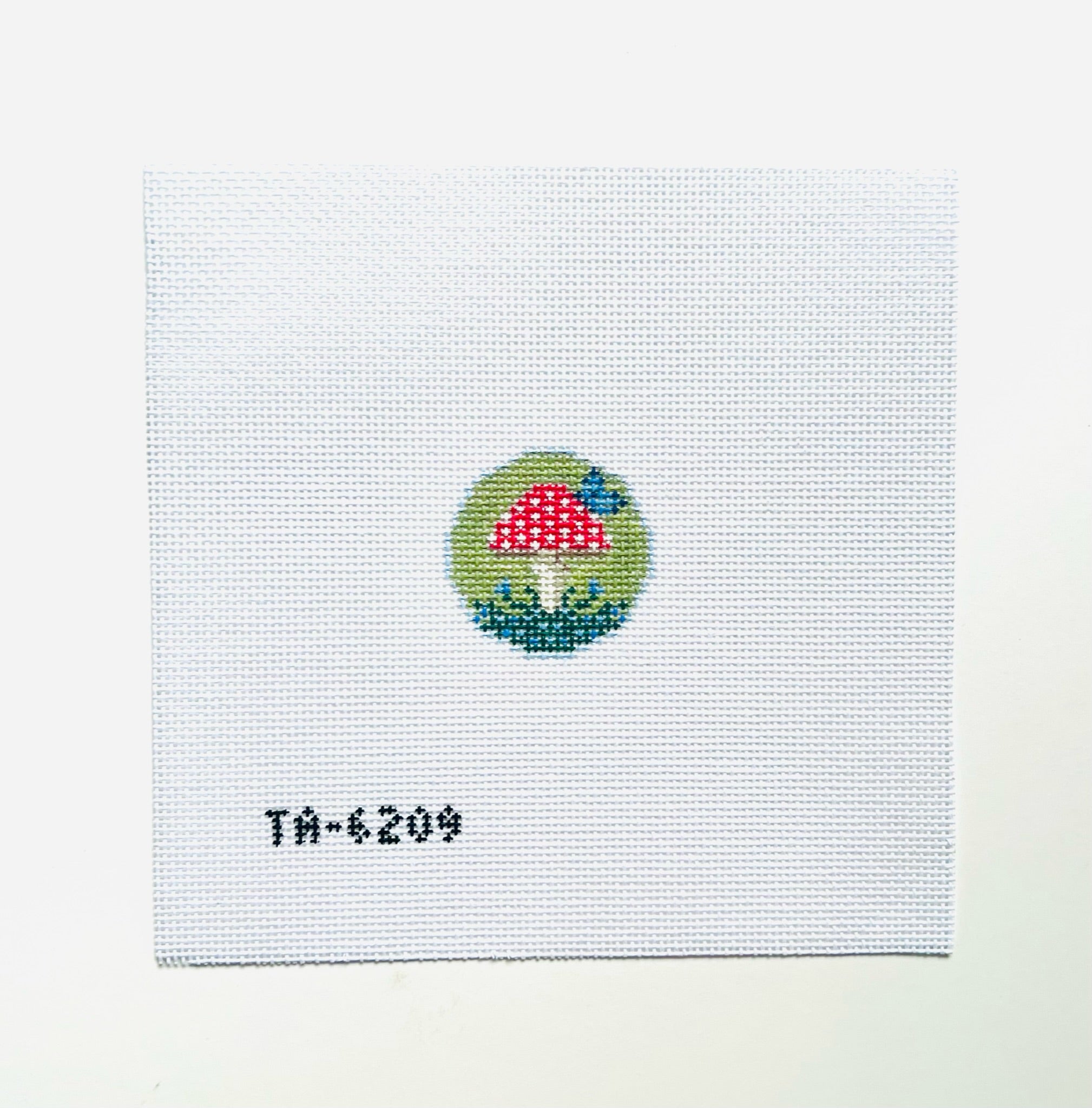 Fly Agaric Key Fob Insert Canvas - KC Needlepoint