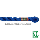 DMC 3 Pearl Cotton 824 Very Dark Blue - KC Needlepoint
