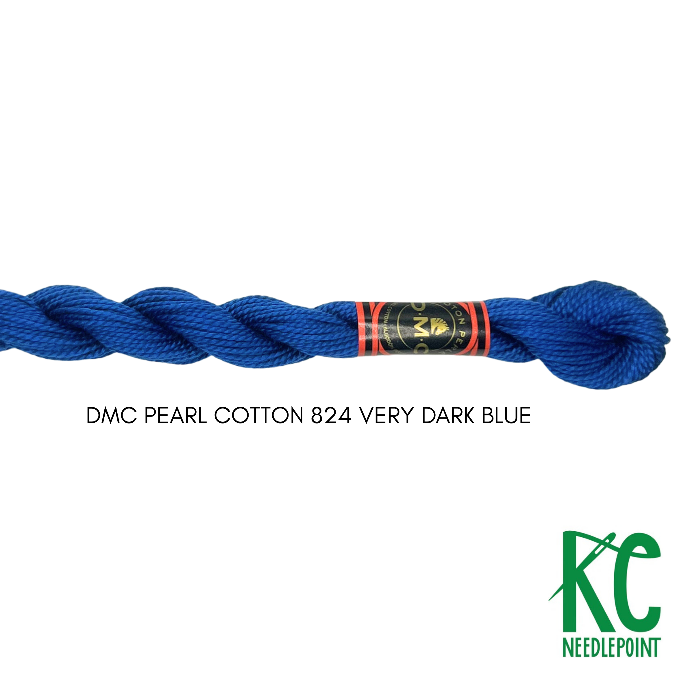 DMC 5 Pearl Cotton 824 Very Dark Blue - KC Needlepoint
