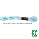 DMC 3 Pearl Cotton 828 Ultra Very Light Blue - KC Needlepoint