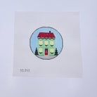 Mint Green Christmas Home Canvas - KC Needlepoint