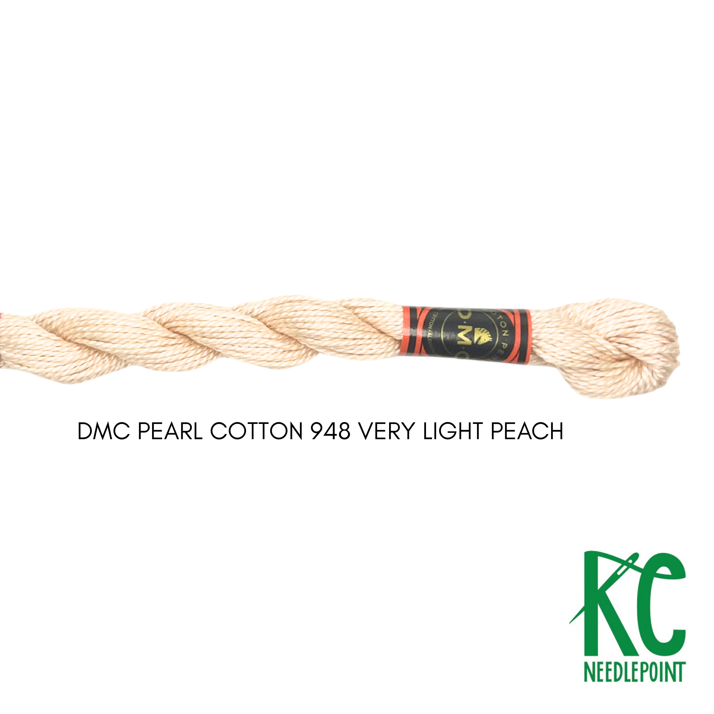 DMC 5 Pearl Cotton 948</br>Very Light Peach - KC Needlepoint