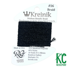 Kreinik Card Size 16 005 Black - KC Needlepoint