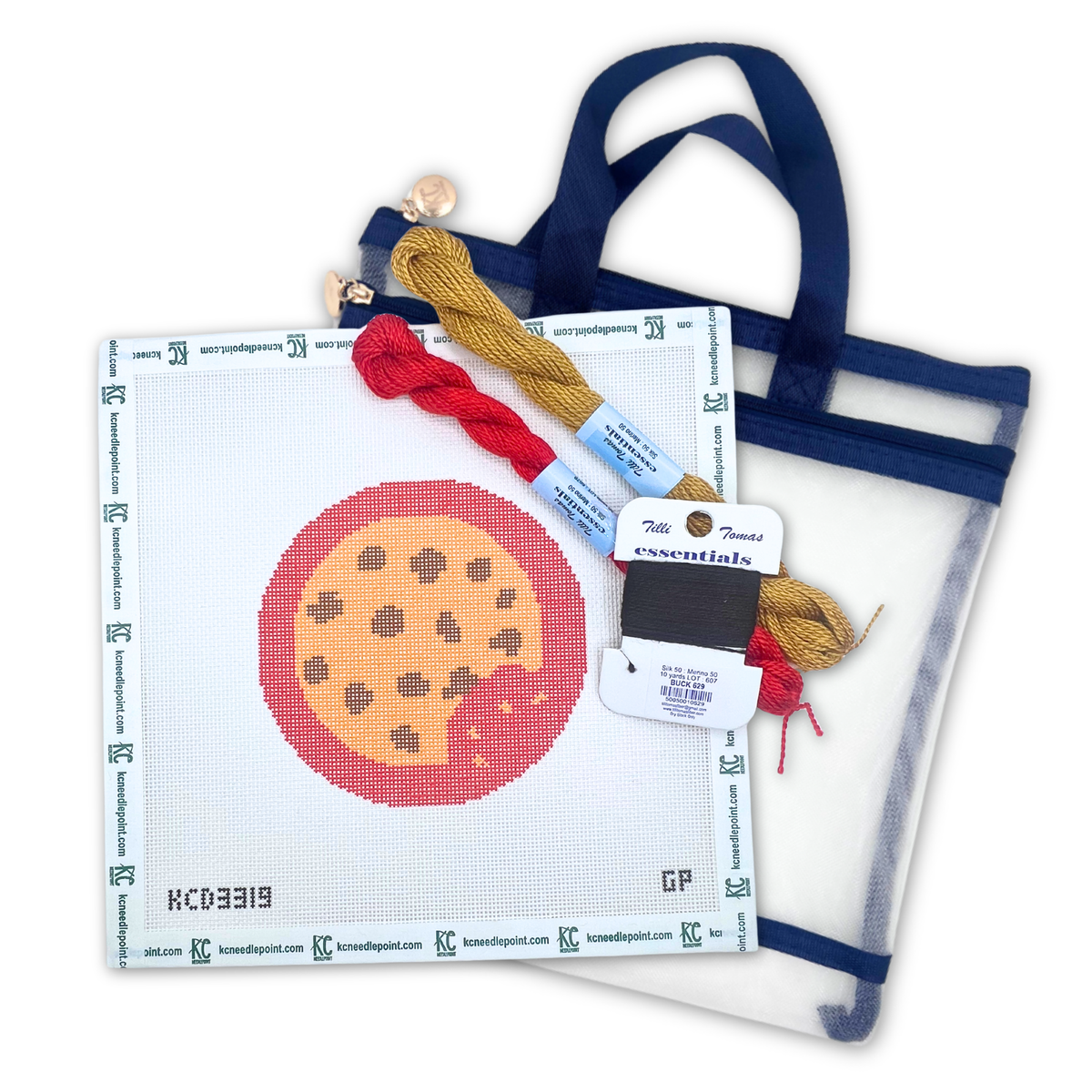 Cookie Round Needlepoint Kit - KC Needlepoint