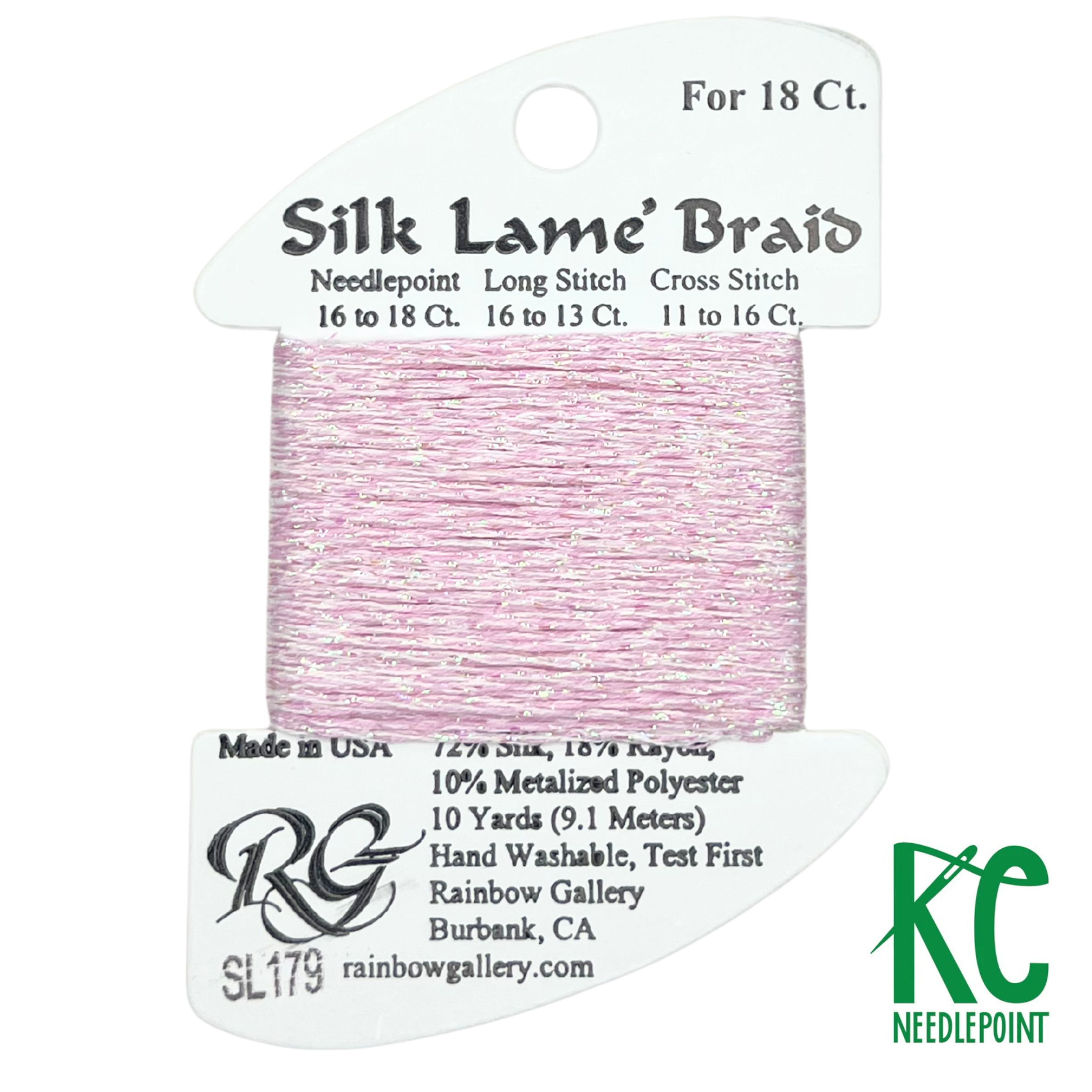 Silk Lamé Braid SL179 Cotton Candy – KC Needlepoint Silk Lamé Braid SL179 Cotton Candy – KC Needlepoint