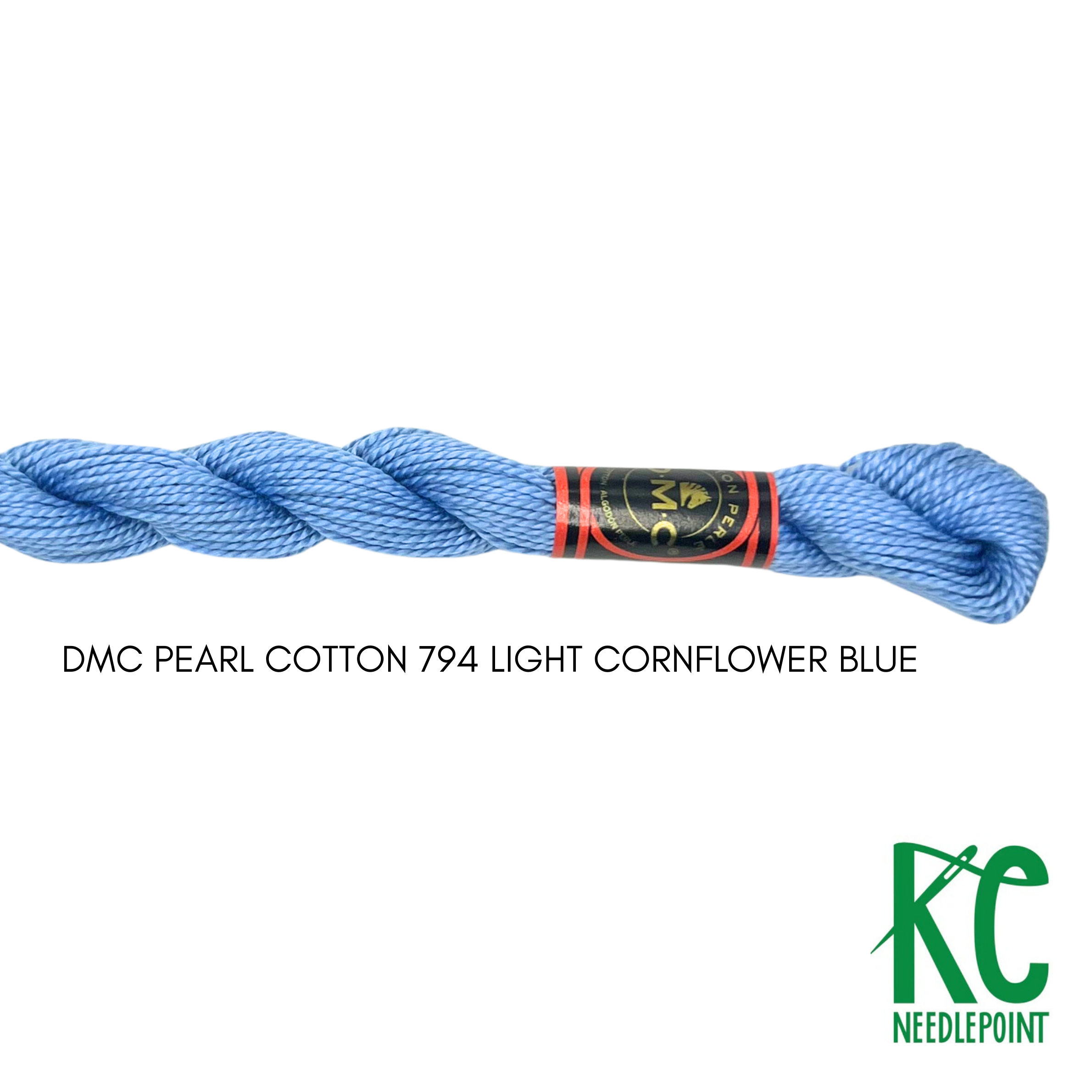 DMC 5 Pearl Cotton 794 Light Cornflower Blue - KC Needlepoint