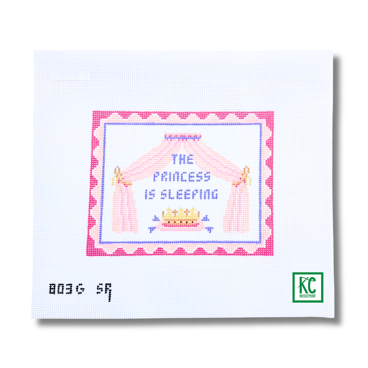 The Princess is Sleeping Canvas - KC Needlepoint