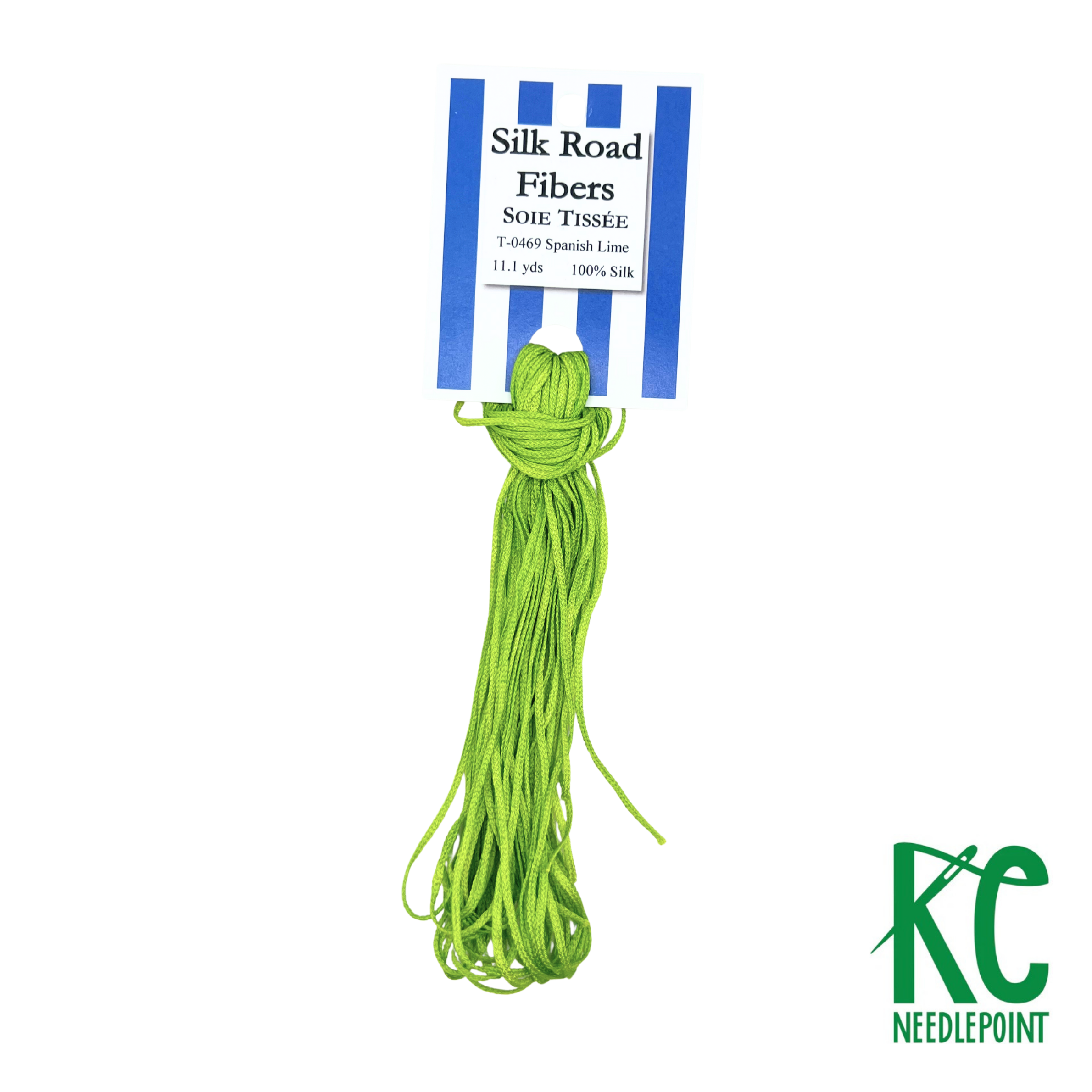 Soie Tissée 0469 Spanish Lime - KC Needlepoint