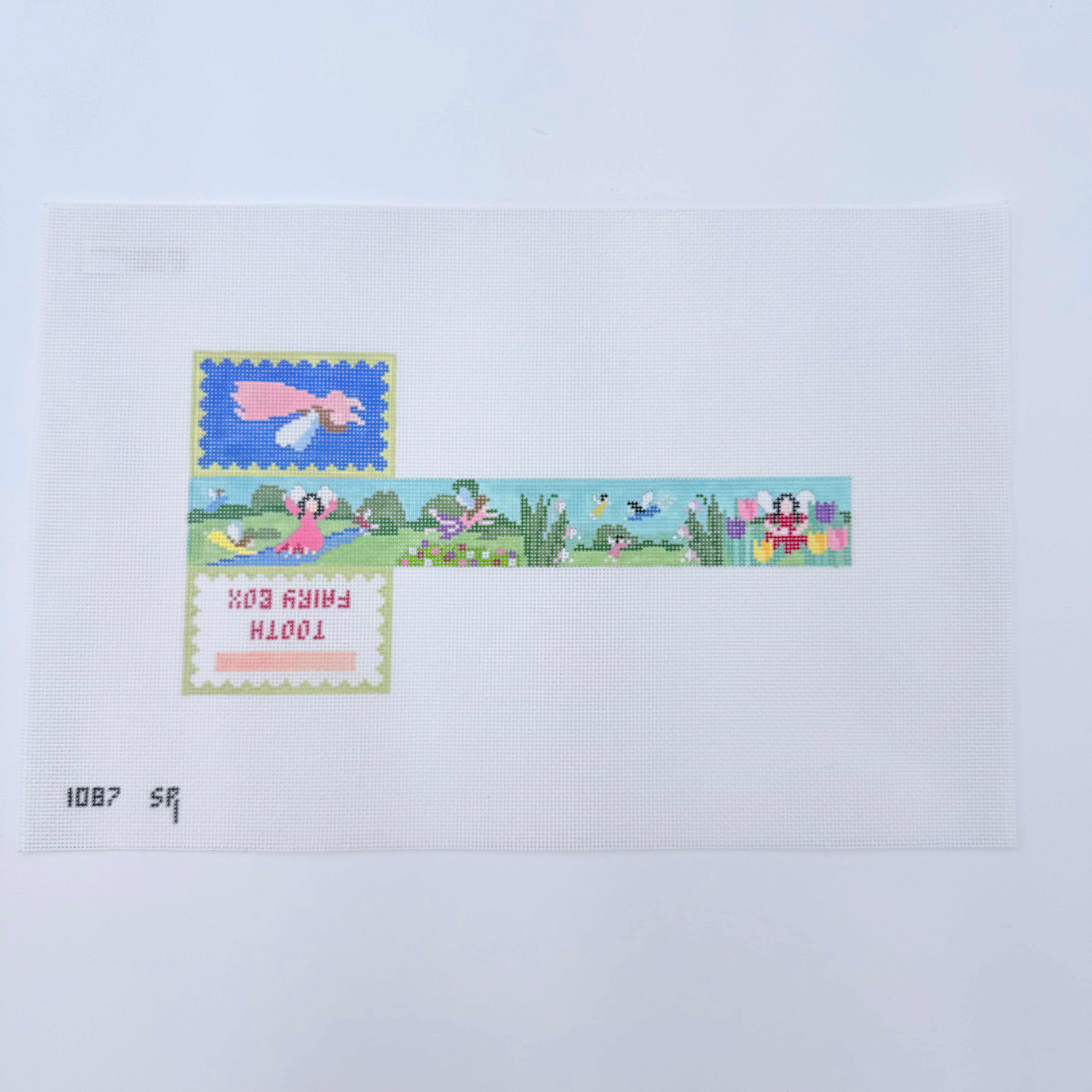 Tooth Fairy Garden Box Canvas - KC Needlepoint