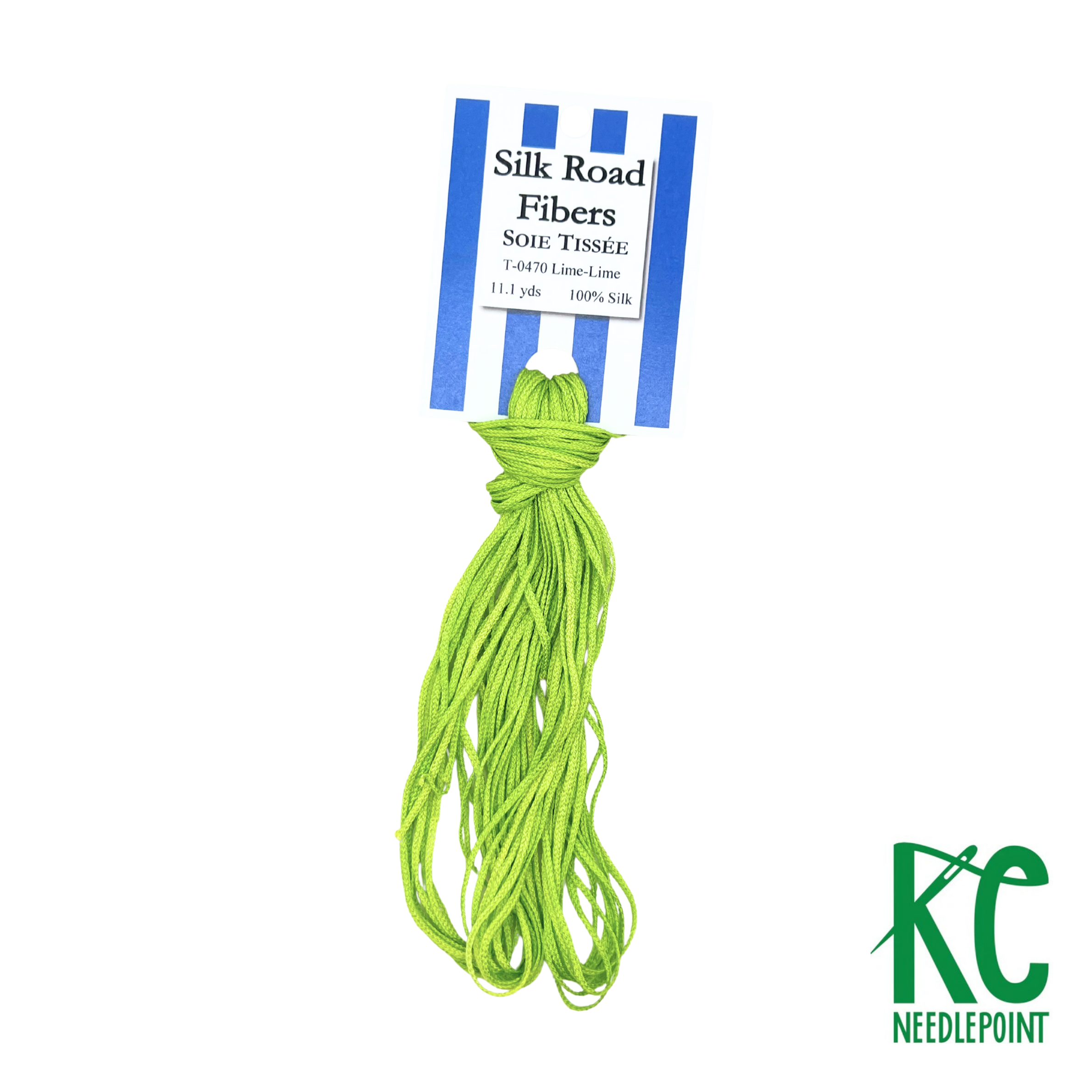 Soie Tissée 0470 Lime-Lime - KC Needlepoint