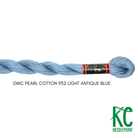 DMC 5 Pearl Cotton 932 Light Antique Blue - KC Needlepoint