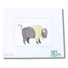 Buffalo Pillow Canvas - KC Needlepoint