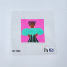 Woman in Green Dress - KC Needlepoint