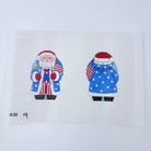Stars & Stripes Santa 2 Sided Canvas - KC Needlepoint