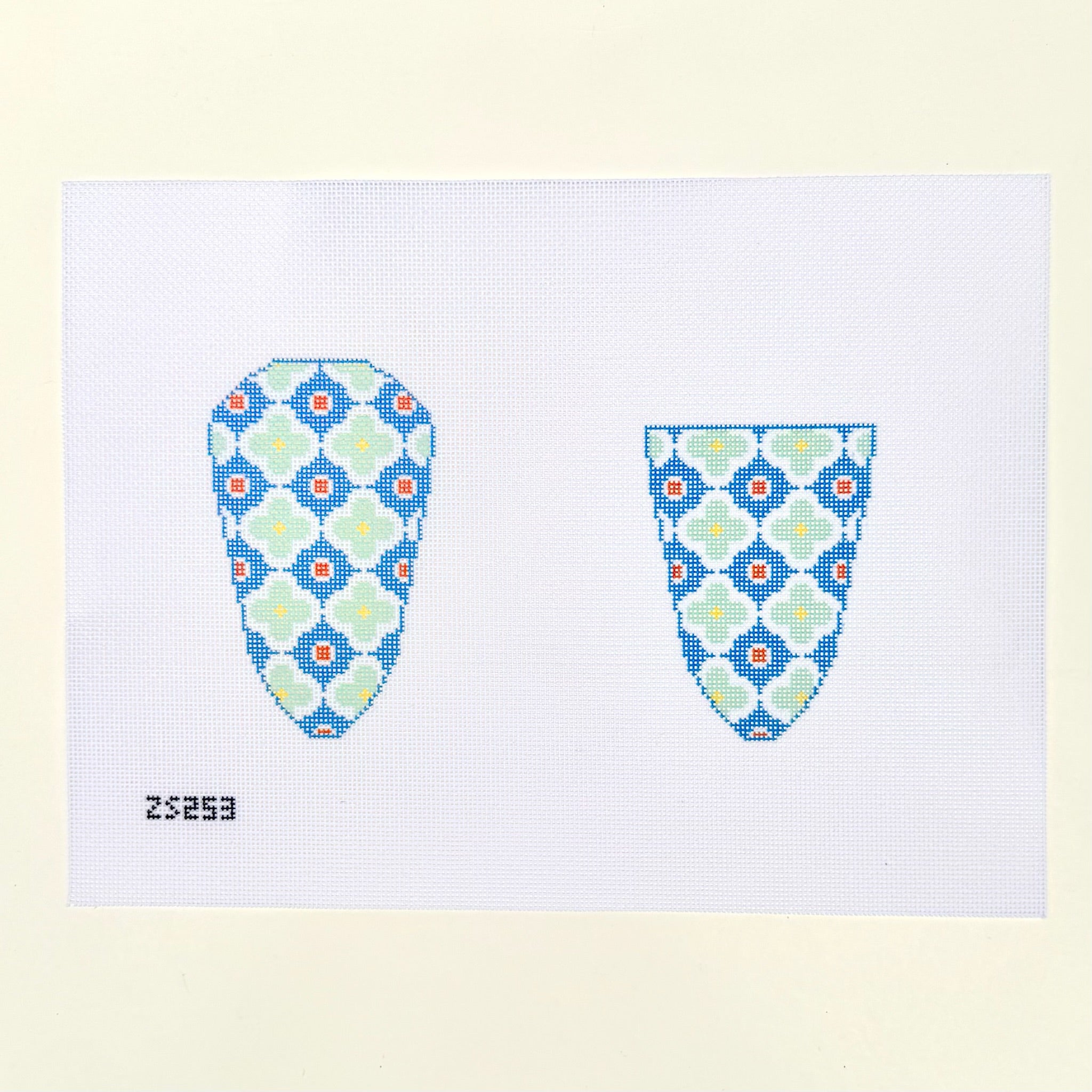 Moroccan Tile Scissors Case Needlepoint Canvas - KC Needlepoint