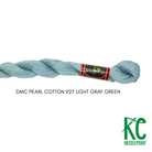 DMC 3 Pearl Cotton 927 Light Gray Green - KC Needlepoint