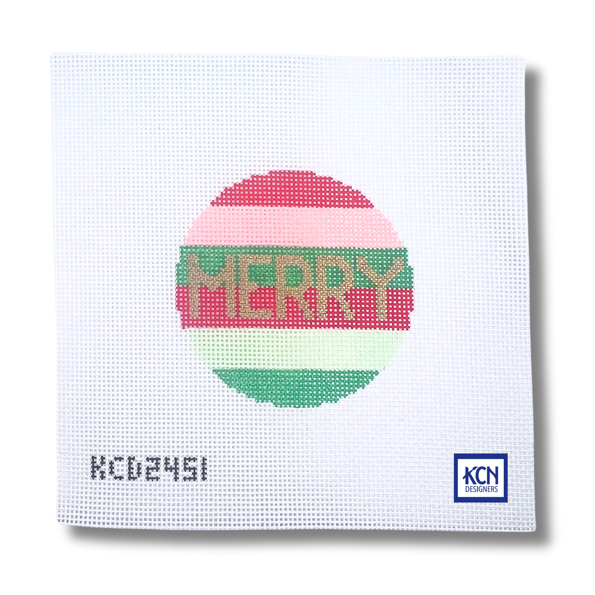 Merry Round Canvas - KC Needlepoint
