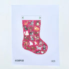 Holiday Cats Mini Stocking Needlepoint Canvas - KC Needlepoint