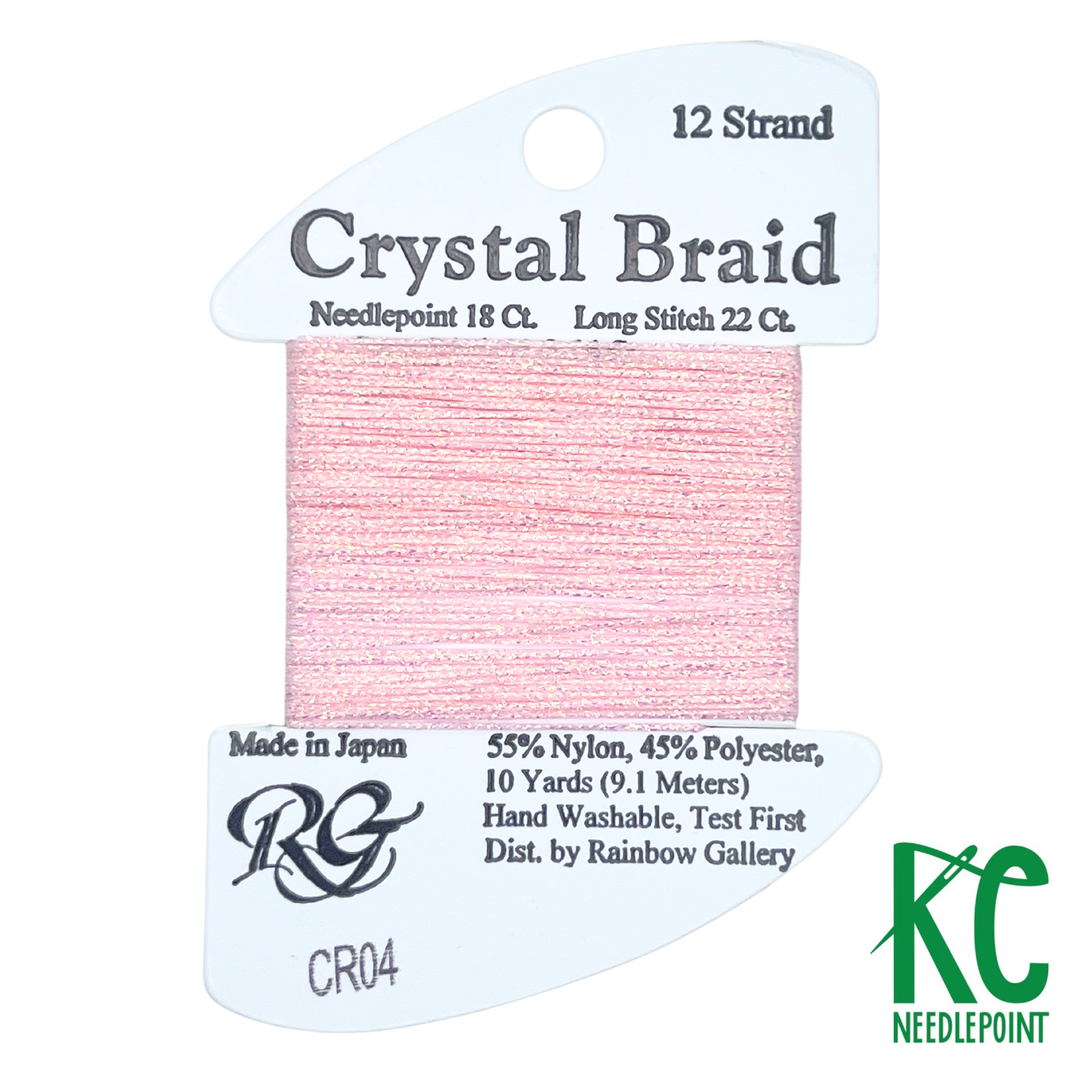 Crystal Braid CR04 Pink Pearl - KC Needlepoint