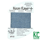 Neon Rays+ NP109 Pewter - KC Needlepoint
