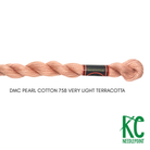 DMC 3 Pearl Cotton 758</br>Very Light Terracotta - KC Needlepoint