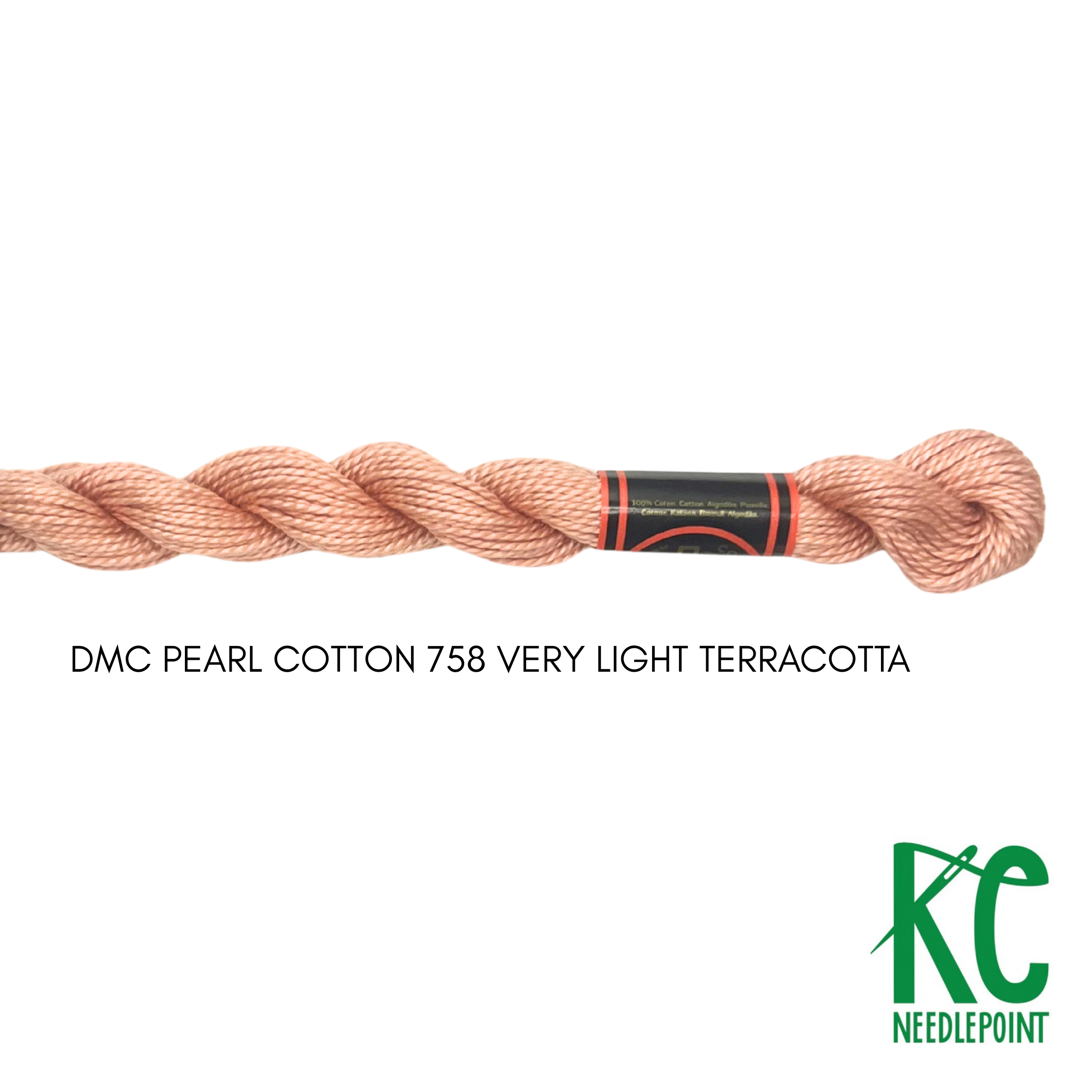 DMC 3 Pearl Cotton 758</br>Very Light Terracotta - KC Needlepoint