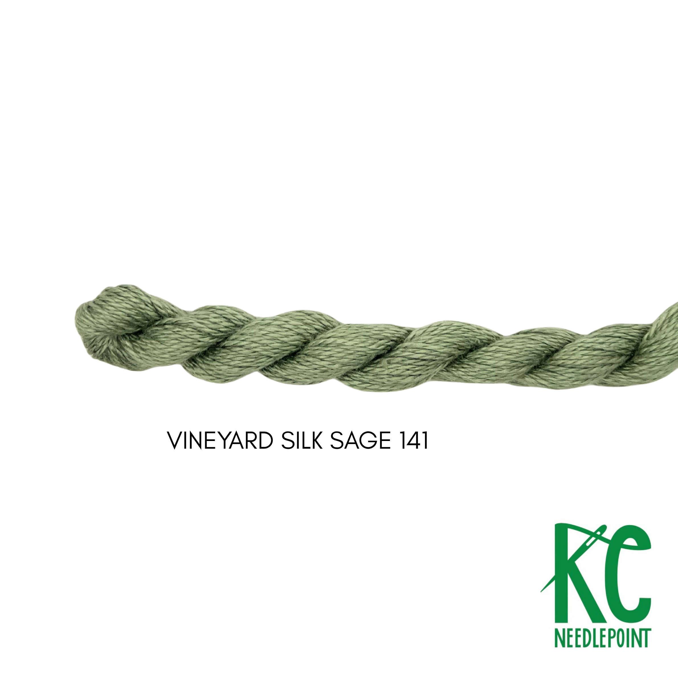 Vineyard Silk Skein C141 Sage - KC Needlepoint