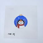 Let It Snow Round Ornament Canvas - KC Needlepoint