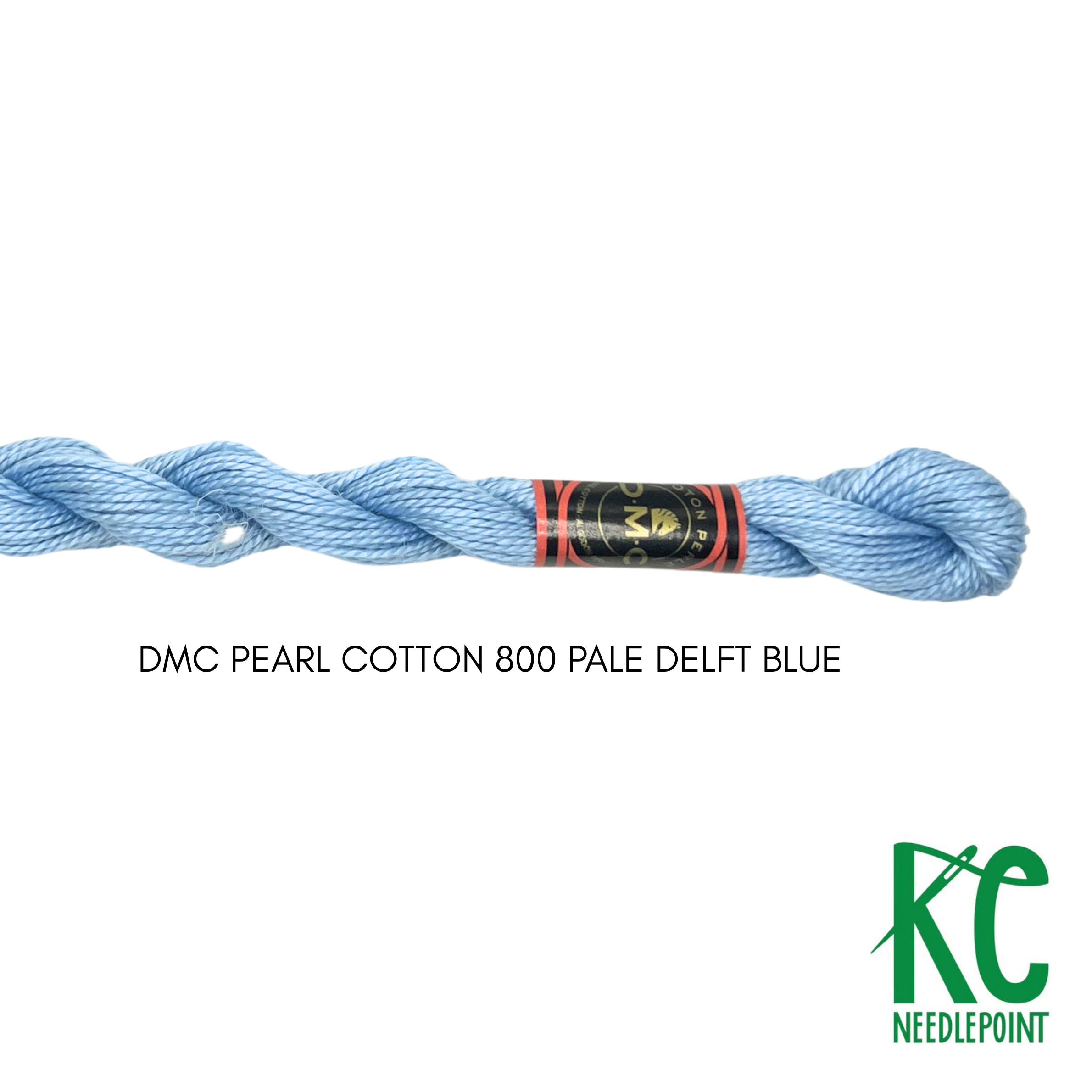 DMC 3 Pearl Cotton 800 Pale Delft Blue - KC Needlepoint