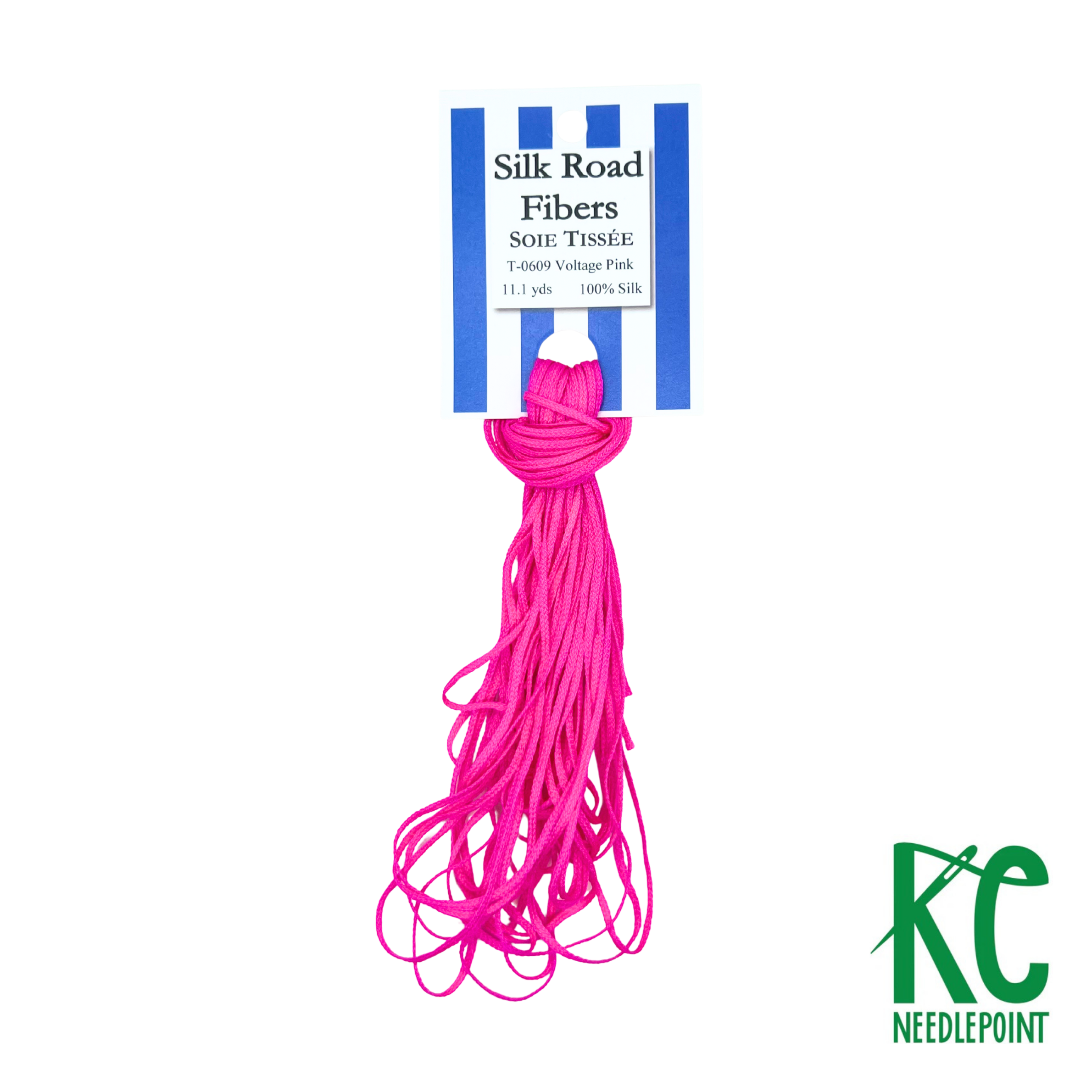 Soie Tissée 0609 Voltage Pink - KC Needlepoint