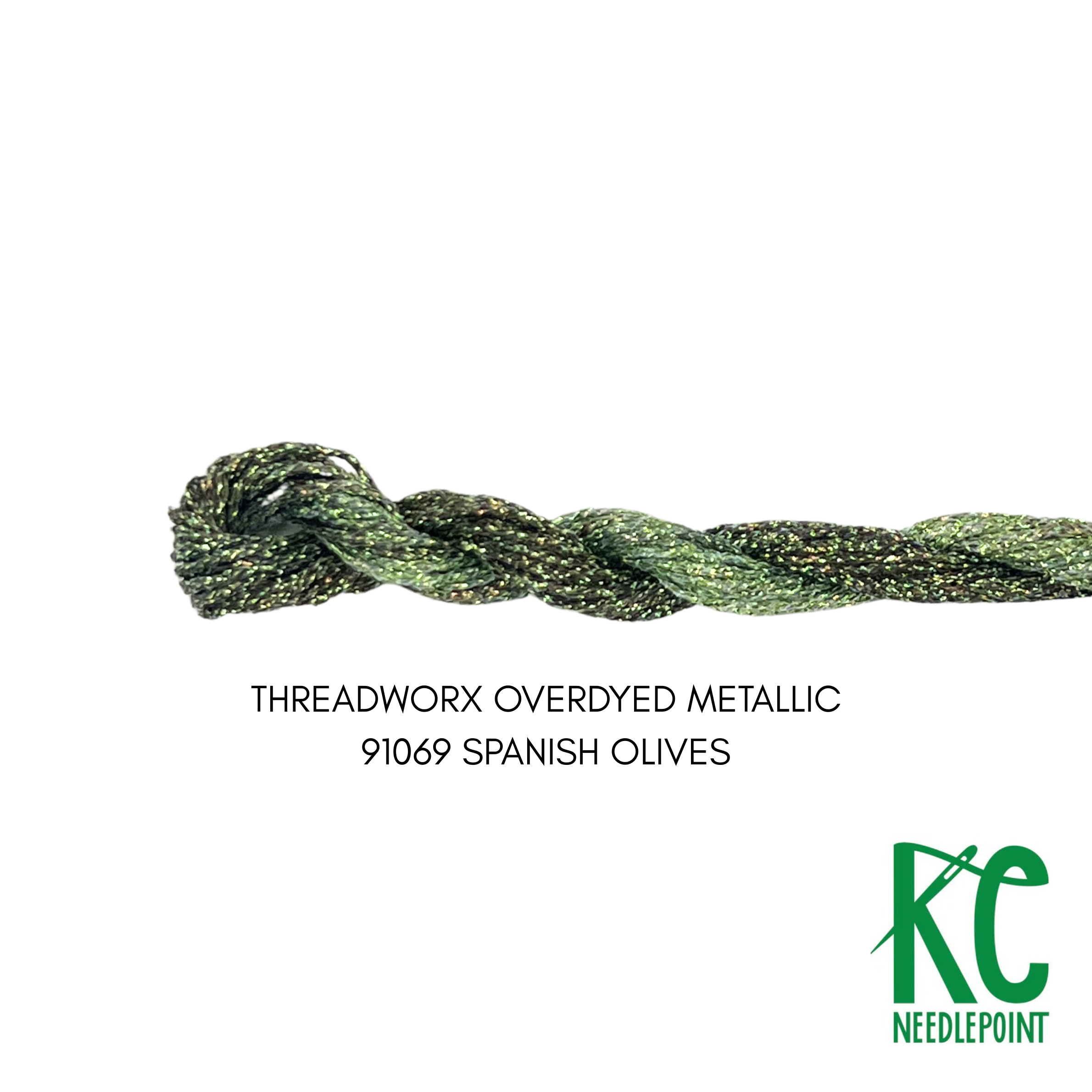 ThreadworX #12 Overdyed Spanish Olives - KC Needlepoint