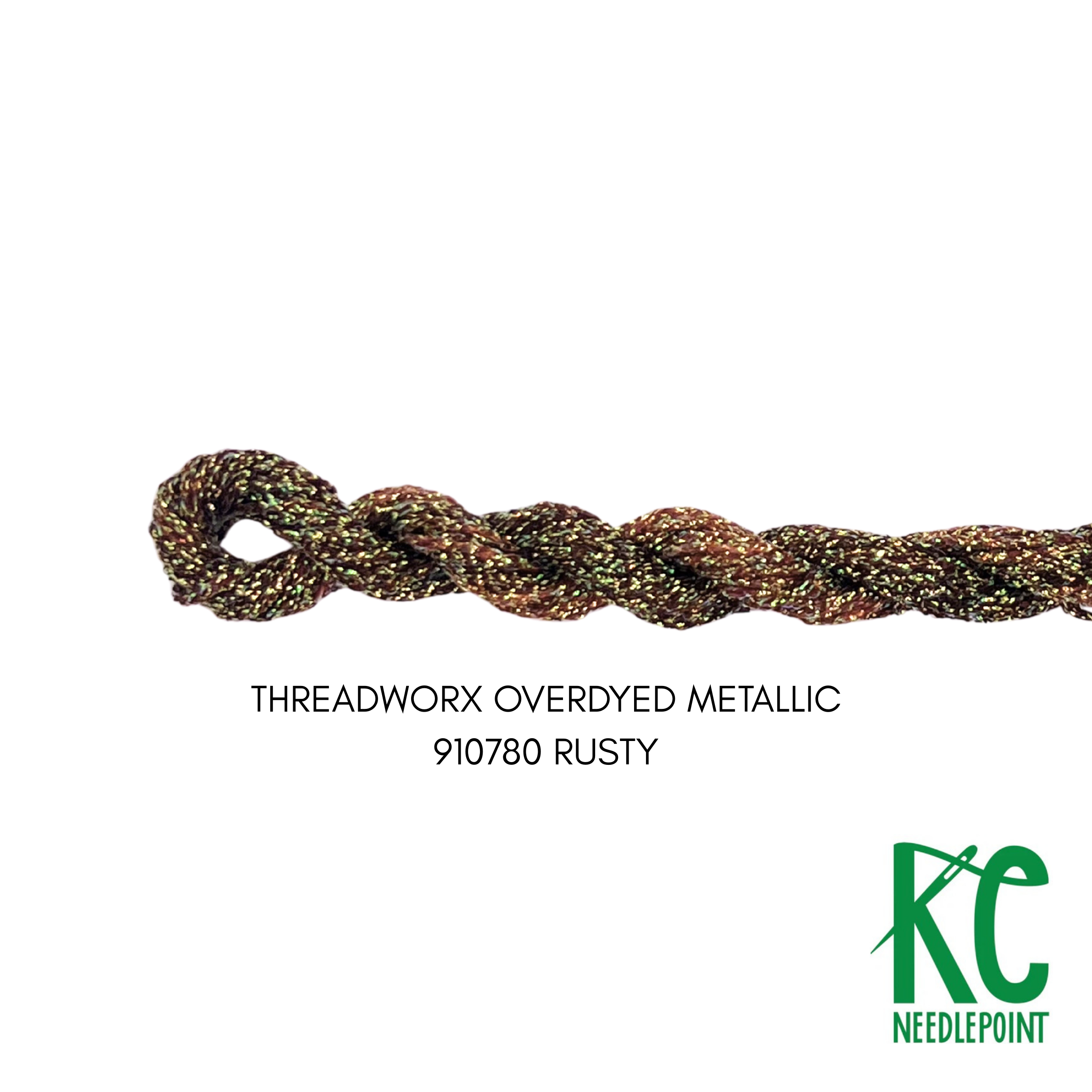 ThreadworX #12 Overdyed Metallic Rusty - KC Needlepoint