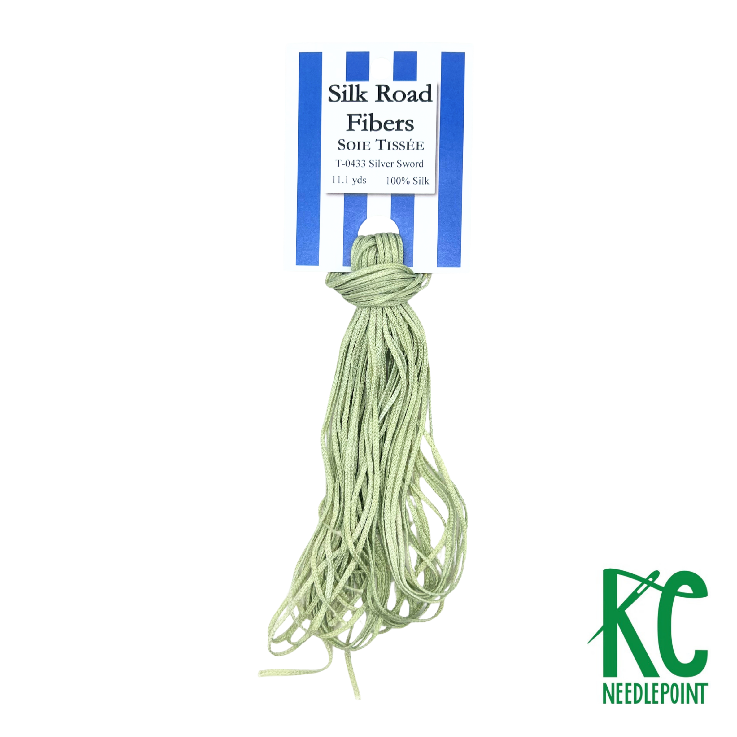 Soie Tissée 0433 Silver Sword - KC Needlepoint