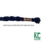 DMC 5 Pearl Cotton 939 Very Dark Navy Blue - KC Needlepoint
