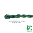 ThreadworX #12 Overdyed Metallic Sky Green - KC Needlepoint