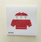 Martini Sweater Needlepoint Canvas - KC Needlepoint