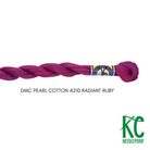 DMC 5 Pearl Cotton 4210 Radiant Ruby - KC Needlepoint