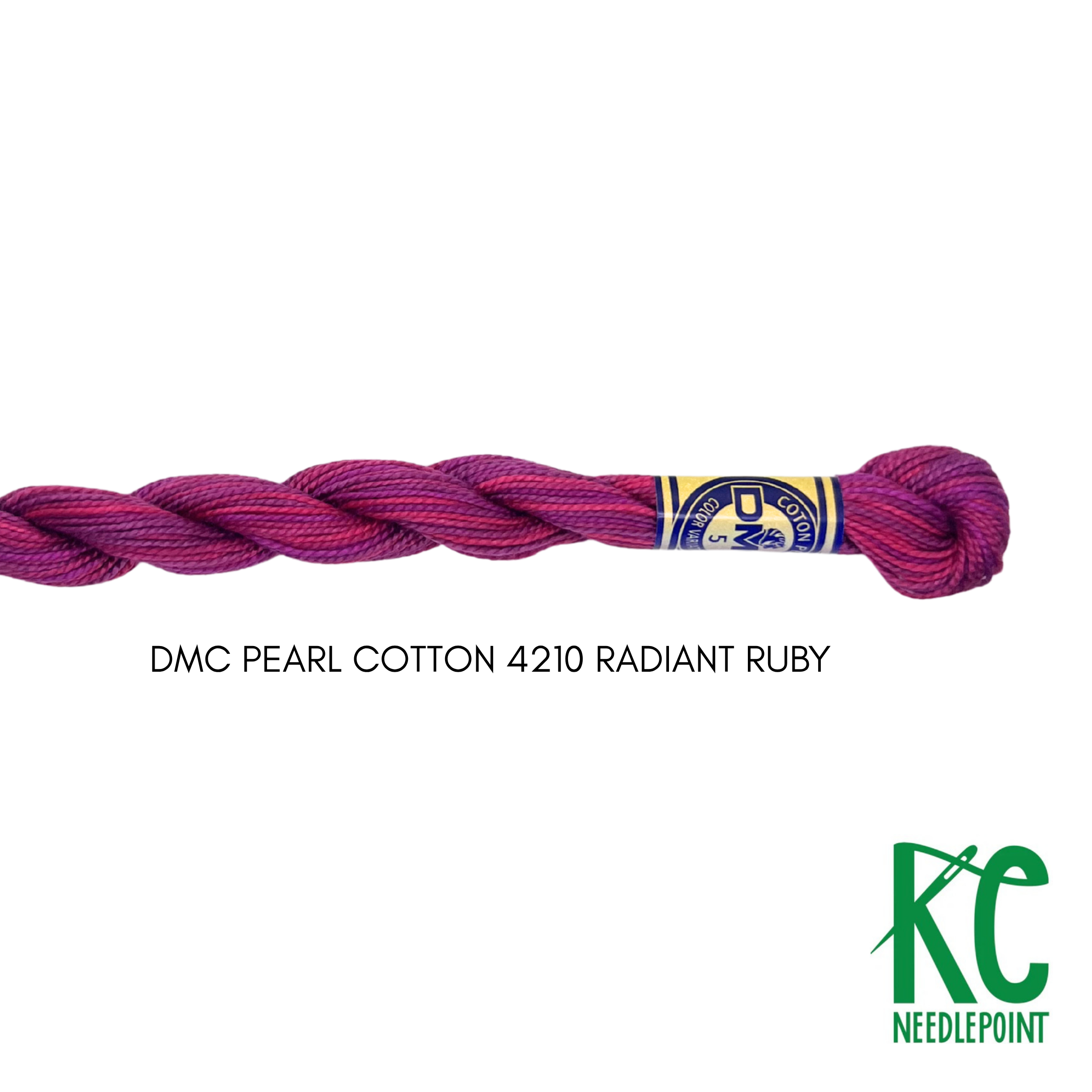 DMC 5 Pearl Cotton 4210 Radiant Ruby - KC Needlepoint