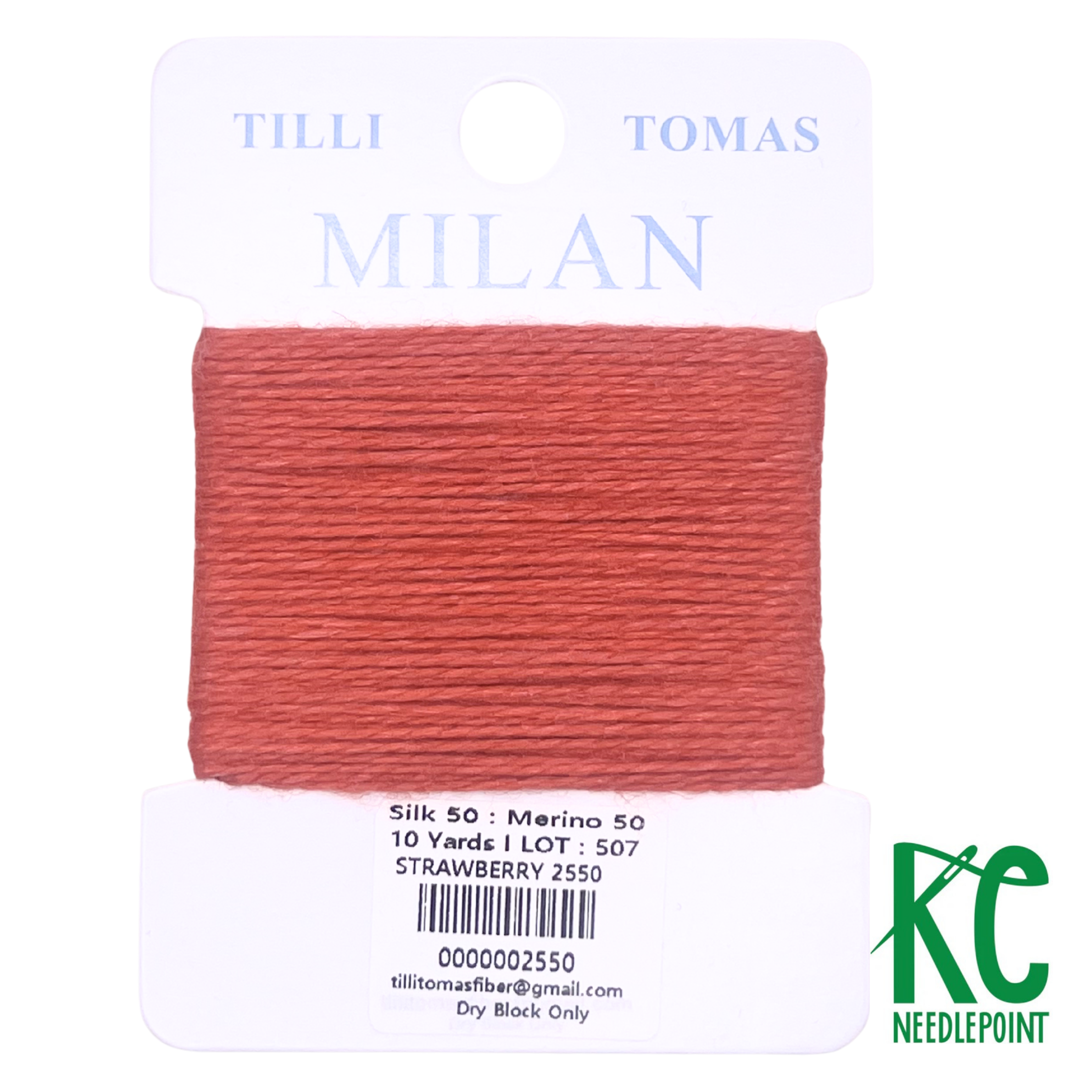 Milan Card 2550 Strawberry - KC Needlepoint