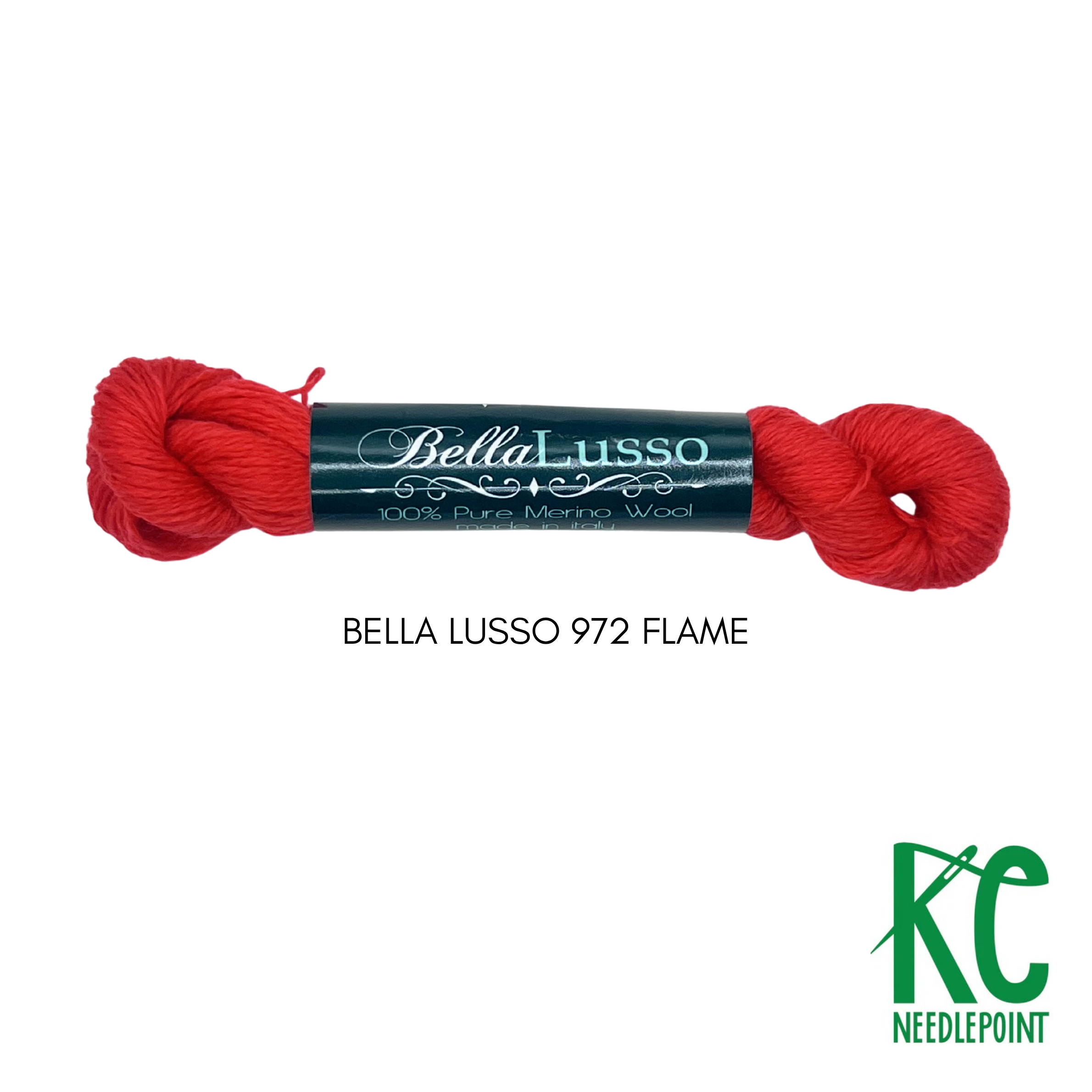 Bella Lusso Merino Wool 972 Flame - KC Needlepoint