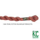 DMC 5 Pearl Cotton 356</br>Medium Terracotta - KC Needlepoint