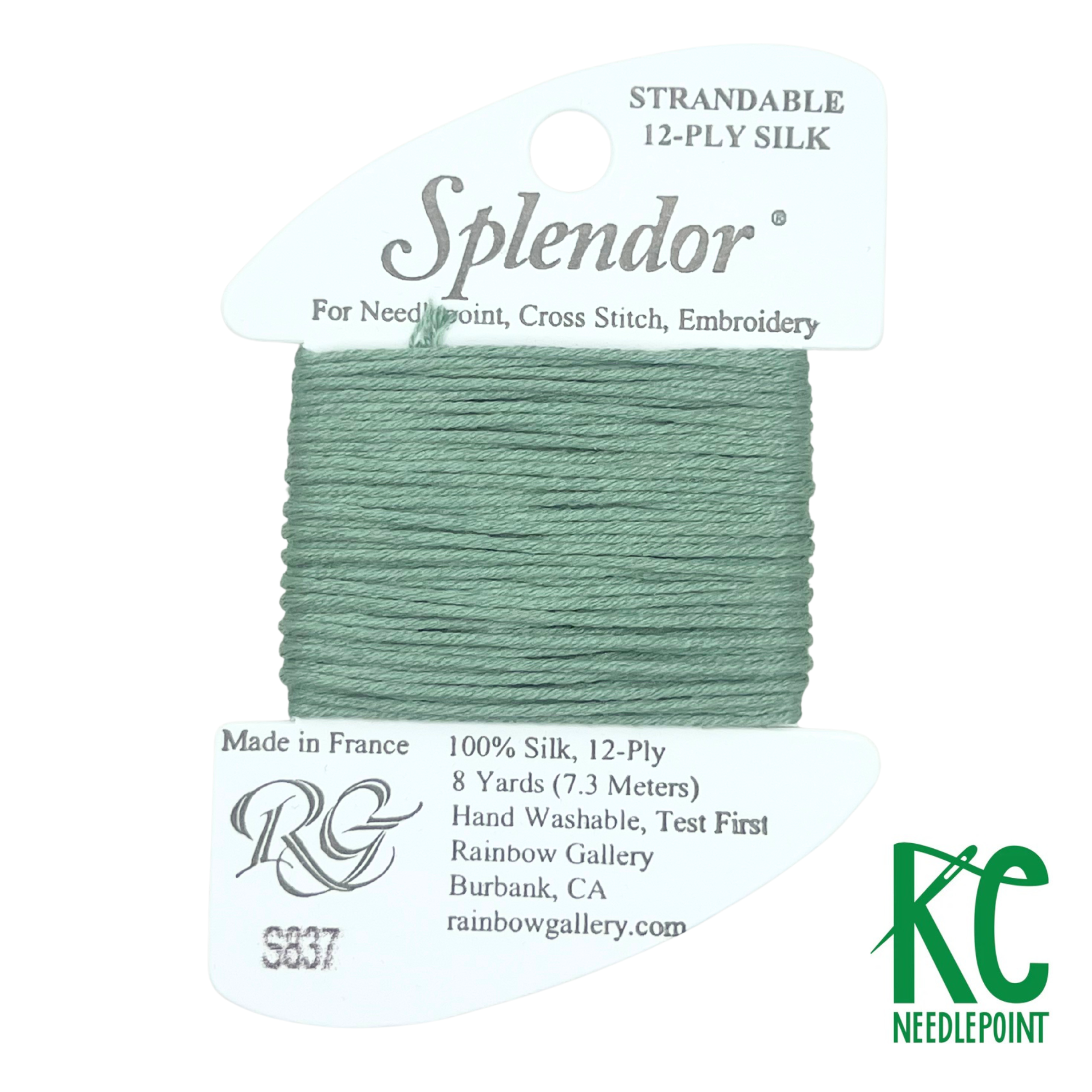 Splendor S837 Sea Green - KC Needlepoint