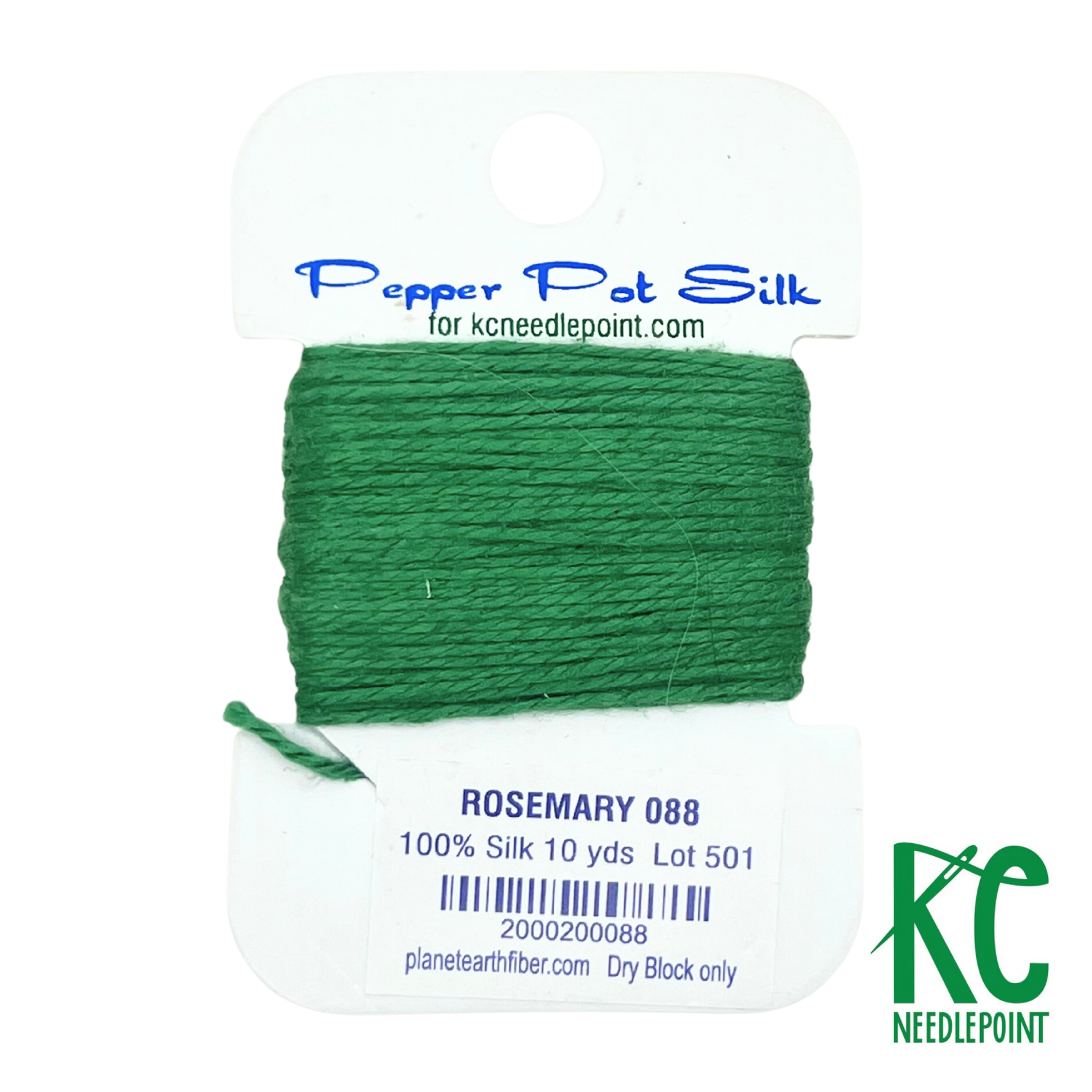 Pepper Pot Silk Card 088 Rosemary - KC Needlepoint