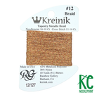 Kreinik Card Size 12 127 Yellow Orange - KC Needlepoint