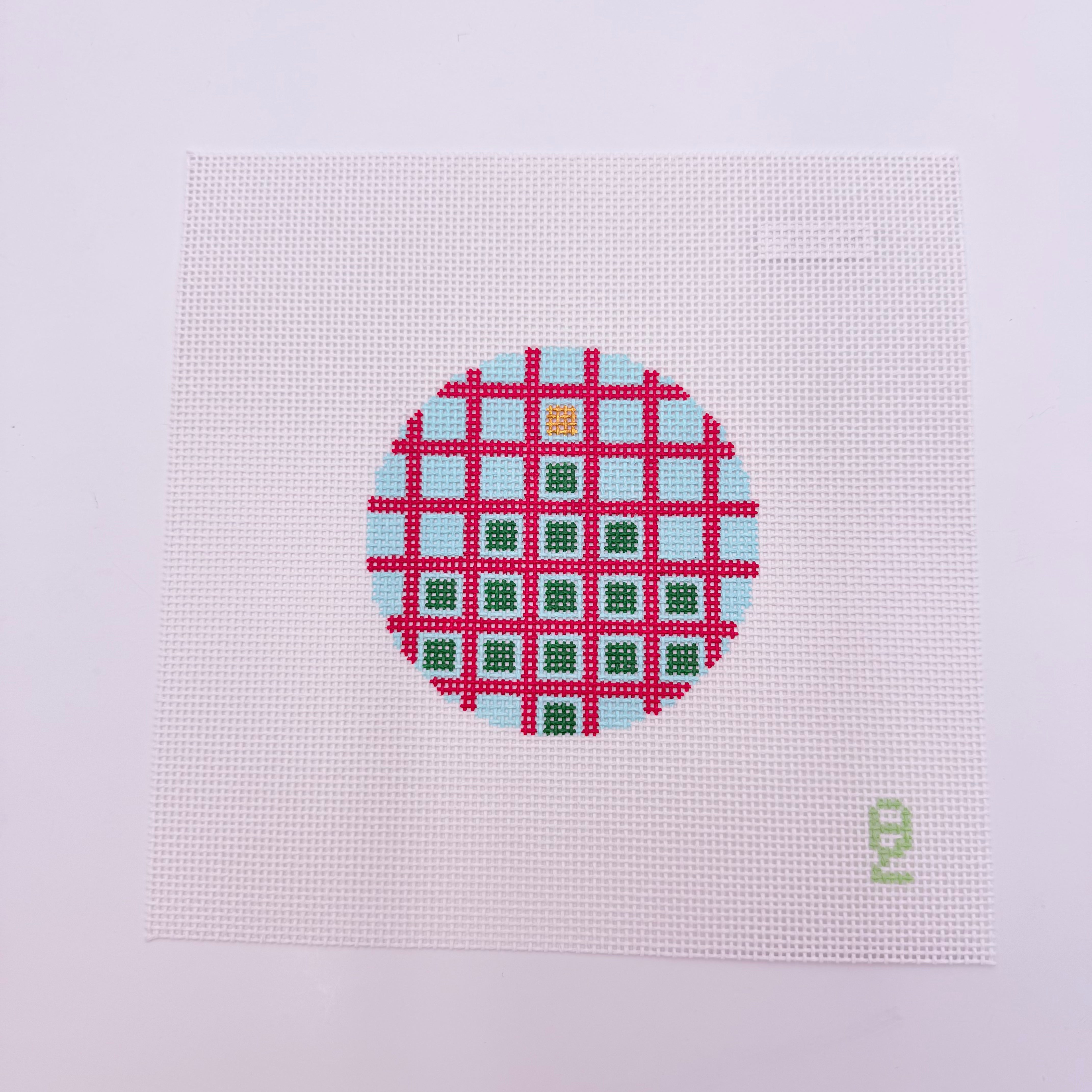 Geometric Tree Canvas - KC Needlepoint