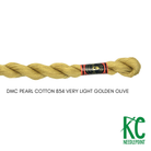 DMC 5 Pearl Cotton 834 Very Light Golden Olive - KC Needlepoint
