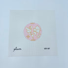 Small Atlas Round Pink Canvas - KC Needlepoint