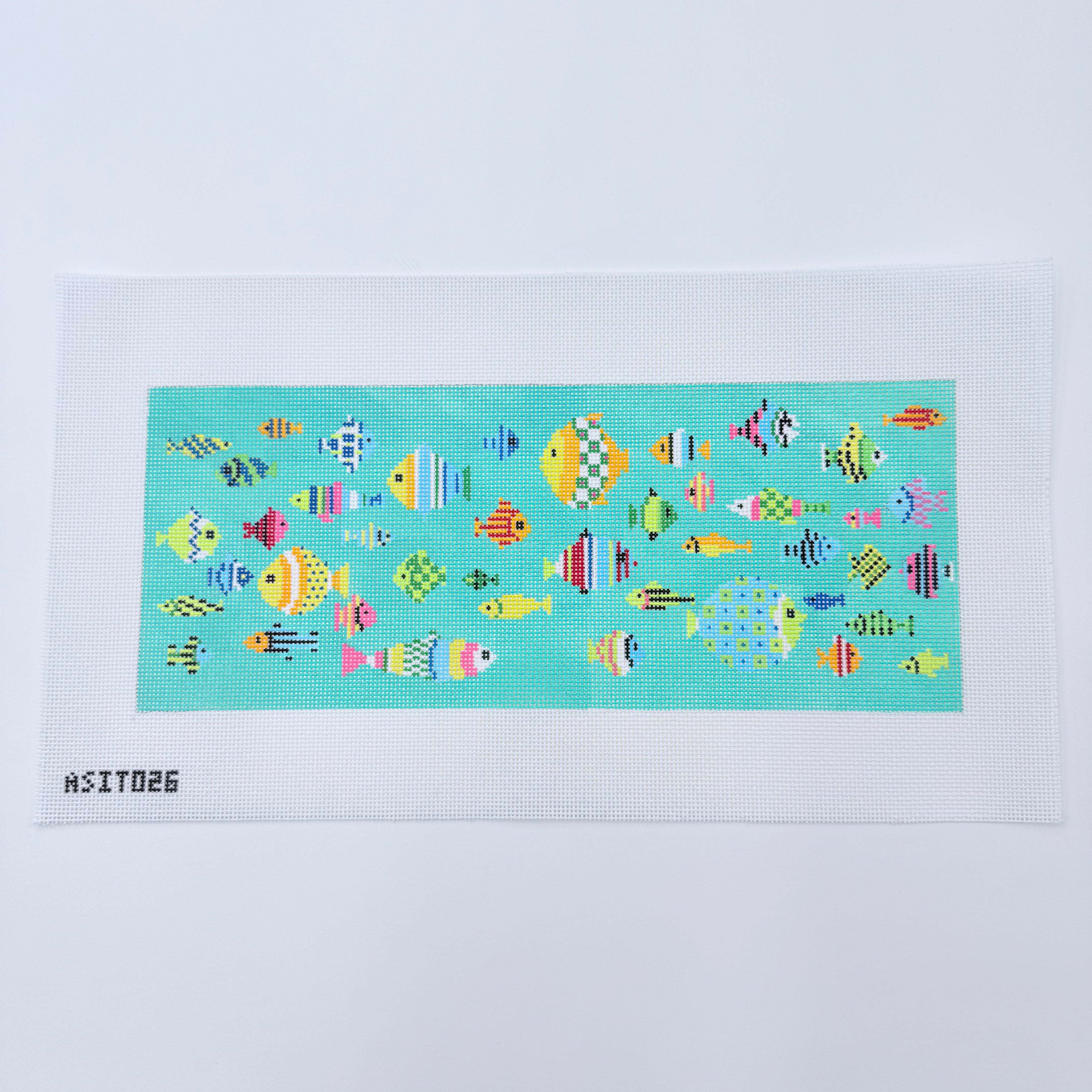 Lots of Fishes Canvas - KC Needlepoint