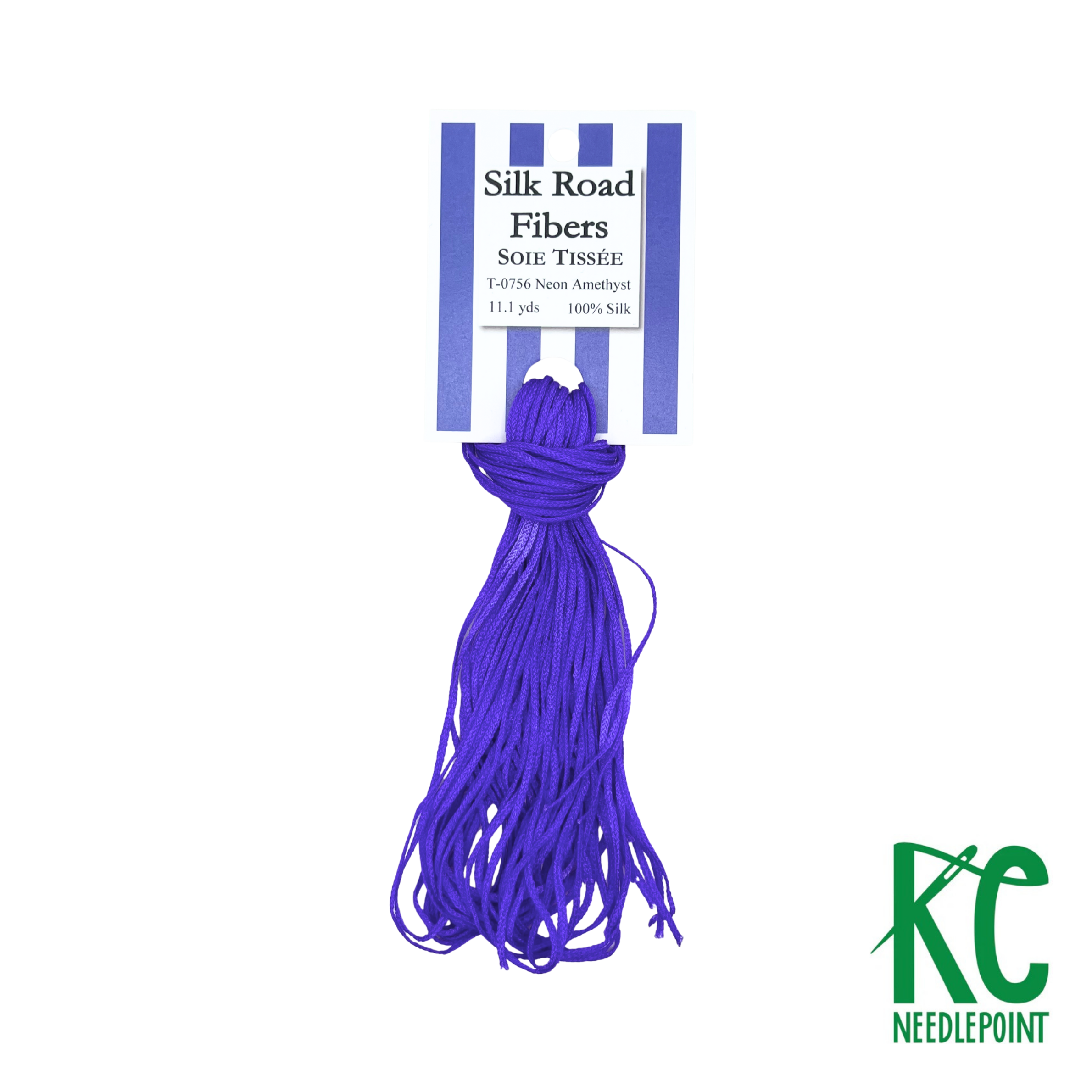 Soie Tissée 0756 Neon Amethyst - KC Needlepoint