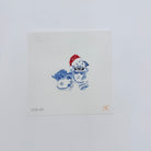 Foo Dog with Santa Hat Canvas - KC Needlepoint